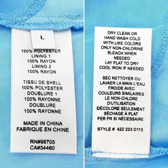 Rebecca Taylor Pleated Voile Short Dress Size Large Cerulean Blue Halter New NWT - Picture 6 of 13